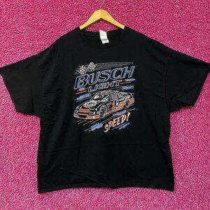 Busch Light Speed Racing Beer Promo T-Shirt XXL